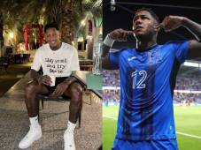 La imagen que subió el delantero Romell Quioto, futbolista que ha destacado también en la Selección de Honduras.