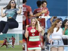 En fotos: Tiktoker de la Selección de Honduras enamoró en el Olímpico, Mathías Vázquez volvió a celebrar, nena fue captada y las lindas chicas del Platense vs Motagua. FOTOS: EDWIN ROMERO.
