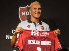 Keylor Navas fue presentado por Newell’s el pasado 24 de enero. Foto EFE.