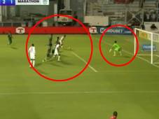 Michaell Chirinos se hace presente en la final con Olimpia y le rompe el marco a Samudio y Marathón