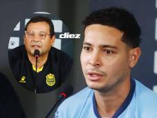 Jhow Benavídez defendió la postura de Real España ante la polémica arbitral del juego ante CD Choloma. Fotos Héctor Paz.