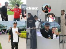 Cinco futbolistas que militan en el extranjero se incorporaron hoy a la concentración de la Bicolor en Tegucigalpa. Fotos Alex Pérez.