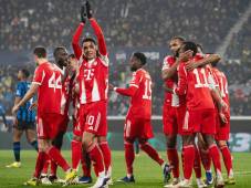 Jamal Musiala celebrando uno de los seis goles con lo que Bayern Múnich aplastó al Atalanta. Foto cortesía Bayern Múnich.