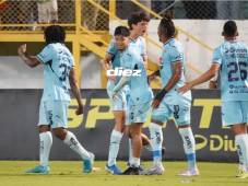 Motagua le roba el triunfo a Marathón con testazo de Mathías Vázquez en el último suspiro del clásico de las Emes