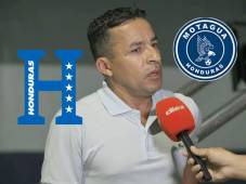 Iván Guerreo presenció el juego entre Olancho FC y Motagua, salió decepcionado por lo mostrado. Foto José Aníbal Vázquez.