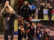 Messi fue premiado tras golear a Olimpia en San Pedro Sula, locura total por el 10 del Inter Miami y los dos futbolistas afortunados del conjunto merengue. (FOTOS: Mauricio Ayala, Yoseph Amaya y Moisés Valenzuela)