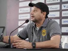 El estratega de los aurinegros Jeaustin Campos desea esos tres puntos ante Marathón y el grupo anímicamente lo sentirá para el cierre de las vueltas regulares. Foto Mauricio Ayala.