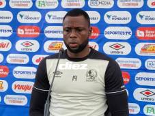 Yustin Arboleda en conferencia de prensa tras el empate ante Motagua en la ida de la final.