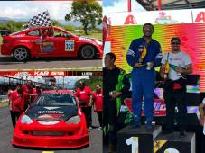 Hondureño destaca internacionalmente y gana primer lugar en carrera automovilística