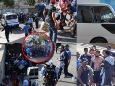 Aficionados de Motagua y Olimpia se enfrentaron a disparos afuera del estadio Nacional en la previa del clásico capitalino. La escena de terror captada por el lente de Diario DIEZ.