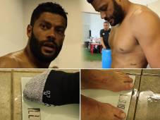 Hulk perdió seis kilos en 90 minutos de partido el pasada domingo con el Atlético Mineiro.