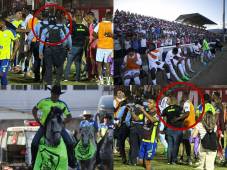 NO SE VIO EN TV: Rabieta de Olimpia en el Marcelo Tinoco, zafarrancho tras el final del partido, los caballos engalanaron y fiesta de Olancho FC. FOTOS: CARLOS CASTELLANOS | EMILIO FLORES.