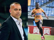 Rubilio Castillo está totalmente marginado por el entrenador Rafael Dudamel, técnico venezolano del Deportivo Pereira. Fotos Deportivo Pereira.