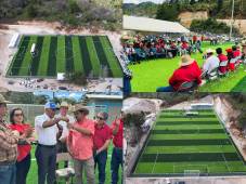 Así entregó CONDEPOR la cancha número 68 en Honduras: la comunidad de San Andrés, Lempira, tiene su nuevo recinto con engramillado sintético.