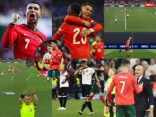 La eufórica celebración de Cristiano Ronaldo tras clasificar a la final de la UEFA Nations League, la polémica decisión del árbitro en el partido y la pelea entre los futbolistas de Portugal y Alemania.