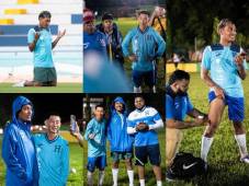 Los tiktokers de Honduras disputaron un encuentro de fogueo ante los amigos de La More y Supremo sorprendió al ser visto orando en el Municipal Ceibeño esta tarde: penúltimo entreno de La Baleada Mecánica. (FOTOS: Mauricio Ayala)