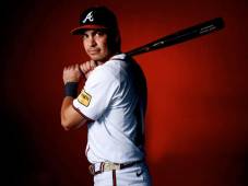 El pelotero hondureño, Mauricio Dubón, durante los entrenamientos con los Bravos de Atlanta, preparándose para la temporada 2026.