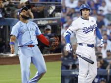 Vladimir Guerrero Jr. y Shohei Ohtani, los dos grandes referentes de Blue Jays y Dodgers en la Serie Mundial.
