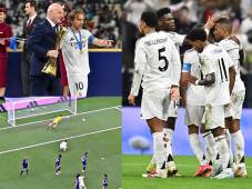 Estas son las mejores postales que dejó el título del Real Madrid ante Pachuca. La curiosa razón por la que Real Madrid celebró con el dorsal de Mbappé, el polémico árbitro y el gesto de Modric.