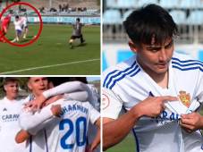 Hondureño Yohanner Ruiz se estrena como killer de la filial del Zaragoza de España