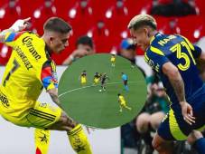 Andy Nájar fue gran protagonista disputando todo el encuentro donde eliminaron al América en el estadio Azteca. Foto: Concacaf