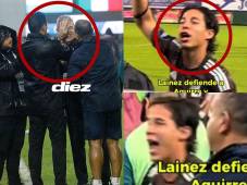 Diego Lainez defendió al Vasco Aguirre tras el botellazo en el Estadio Morazán de San Pedro Sula.