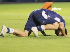 Motagua se cayó en la segunda parte y Olancho FC lo remontó. Fotos David Romero.