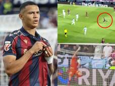 Kervin Arriaga pone de pie a todo Levante con un golazo de larga distancia
