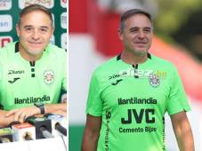 El entrenador del Marathón atendió su primera conferencia de prensa con los colores verdolagas. FOTOS: Mauricio Ayala.