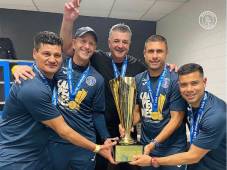 Diego Vázquez reacciona tras ganar su sexto título de Liga Nacional con Motagua: “Aguantamos todo”