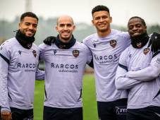 Kervin Arriaga y compañía tienen 7 juegos por delante para lograr la permanencia en la primera división. Foto cortesía Levante UD.