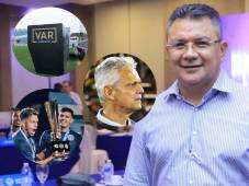 Jorge Herrera, presidente de la Liga Nacional de Honduras, explicando diversos temas del fútbol catracho.