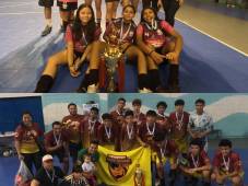 Los campeones del torneo Sub-15 de FutSal en Tegucigalpa.