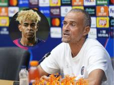 Luis Enrique en la conferencia de prensa del postpartido del PSG vs Barcelona.