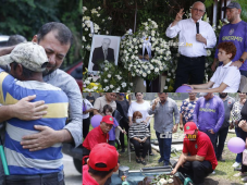 Doloroso adiós: Sepultan en San Pedro Sula los restos del extécnico Néstor Matamala