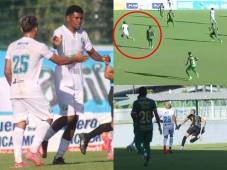 Platense derrotó 2-0 a Marathón en la primera parte del partido que se disputa en Puerto Cortés.