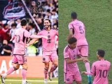 Lionel Messi junto al goleador Lucas Campana y David Ruiz fue titular, salió al minuto 61.