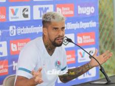 Gabriel Araújo atendió a los medios en conferencia de prensa y habló de su situación con el club, donde no se ha podido consolidar como titular, pero deja claro que es feliz en Olimpia. Foto: Alex Pérez.