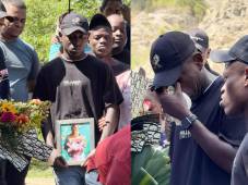 Duros momentos de despedida hacia su madre para el futbolista Wesly Decas.