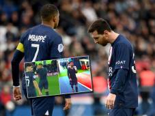 Messi se fue enojado a los camerinos y no quiso saludar a los aficionados del PSG; Mbappé hizo lo contrario.