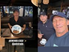 Pedro Troglio compartió imágenes en el restaurante Luján 21, negocio propio que tiene en Honduras. Fotos Instagram.