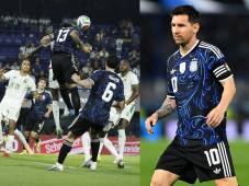 Argentina y Mauritania en acción en La Bombonera en la ciudad de Buenos Aires. Foto cortesía Olé.