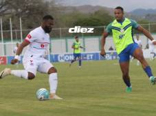 Olimpia y Olancho FC están chocando por la jornada 13 del torneo Clausura de la Liga Hondubet. Fotos Alex Pérez y José Aníbal Vázquez.