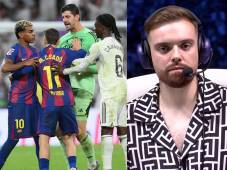 Los futbolistas del Real Madrid corrieron a encarar a Yamal tras el pitazo final.