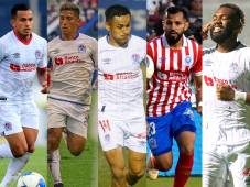 Edwin Rodríguez, José Mario Pinto, Andy Najar, Jorge Álvarez y Jorge Benguché.