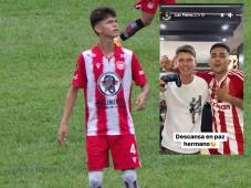 ”Descansa en paz, hermano”, escribió Luis Palma en sus redes sociales adjuntando una foto con el futbolista de la Liga Mayor de Honduras.