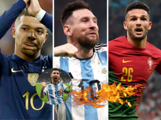 Kylian Mbappé se mantiene en el primer lugar de la tabla de goleadores de la Copa del Mundo de Qatar, pero Lionel Messi le respira de cerca.