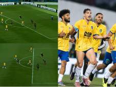 ¡Imposible para La More! Brasil anota golazo y lo celebra con la camiseta de Honduras en el amistoso entre tiktokers