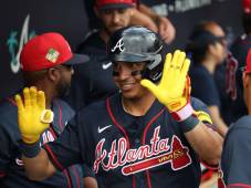 Mauricio Dubón juega su primera temporada con los Bravos de Atlanta luego de su paso por Astros de Houston. Foto cortesía Braves.