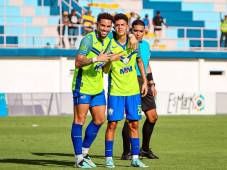 El juvenil Aarón Cabrera anotó un hat-trick en la goleada a CD Choloma. (Foto Cortesía)